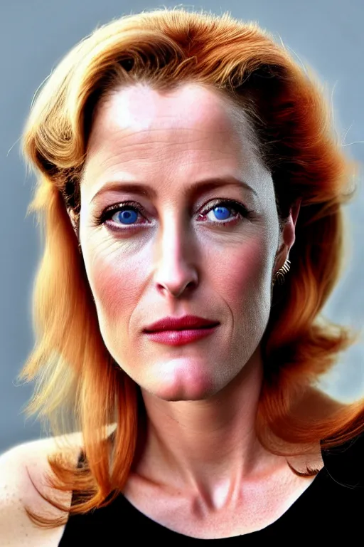 Prompt: gillian anderson as an alien queen