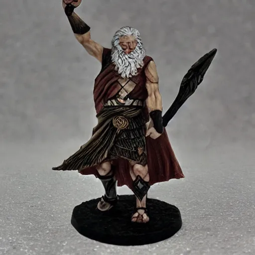 Image similar to odin with huggin and munning on his shoulders walking through the sea of death, followed by the valkyries. he is holding gungir in his right hand, 6 0 mm portrait photo