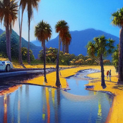Image similar to Califórnia, artstation, oil Painting, ultradetailed, artstation