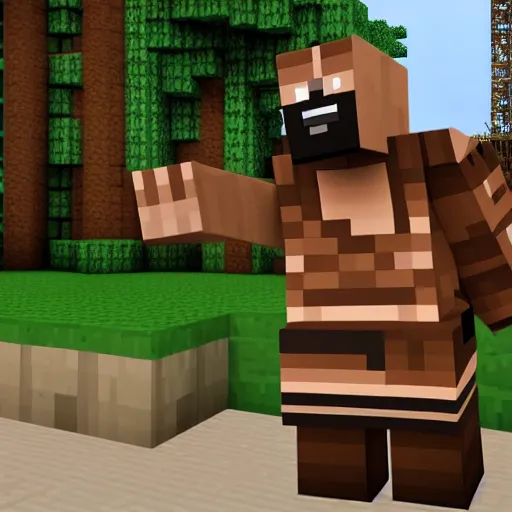 Image similar to kanye west shows everyone his minecraft skin that he made