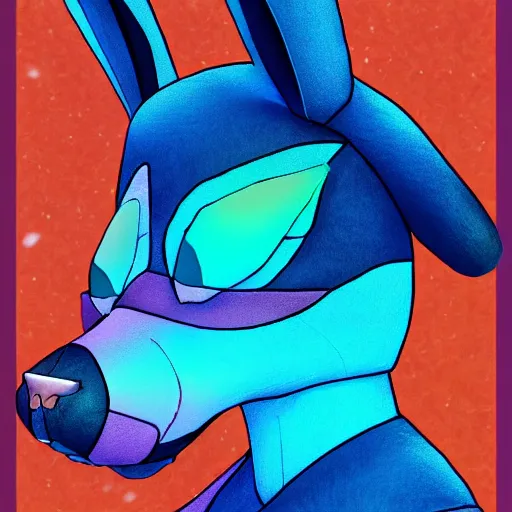Image similar to aesthetic rabbit fursona portrait, commission of a anthropomorphic rabbit on fire, fursona wearing stylish clothes, winter armosphere, pastel simple art, low poly