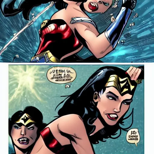 Prompt: catwoman fighting against wonder woman. Ultrarealistic