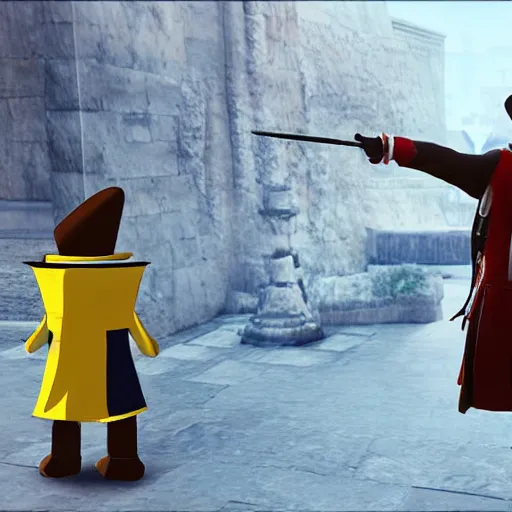 Prompt: mr. peanut in assassin's creed