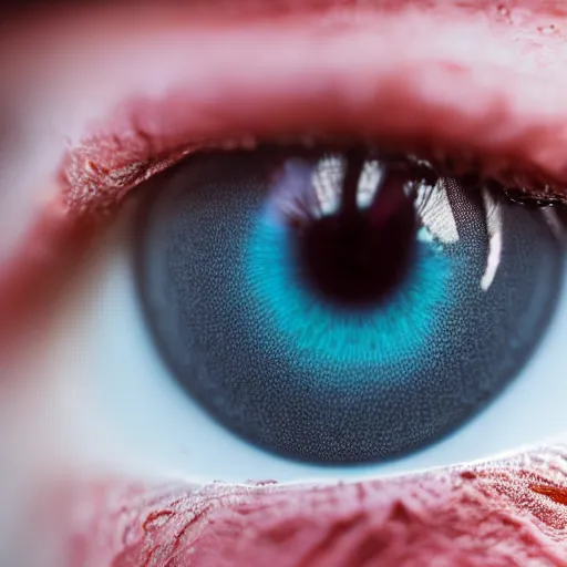 Prompt: macro photo of eye