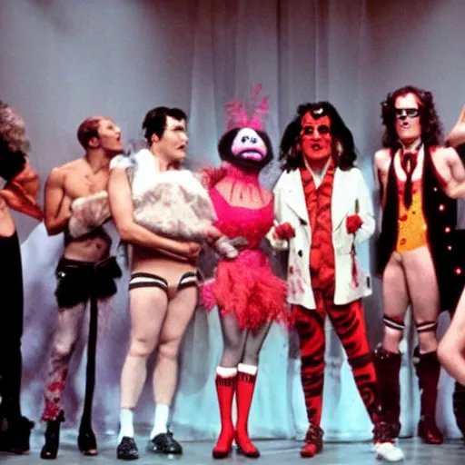 Image similar to rocky horror picture show with muppets