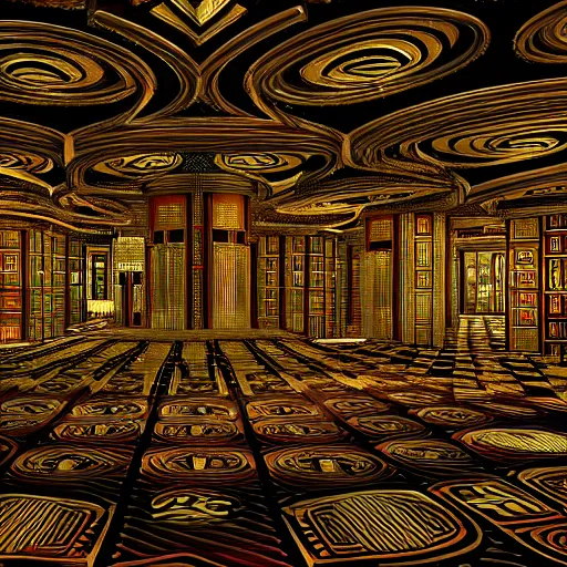 Image similar to casino patterns, aesthetic octane render, 8 k hd resolution, hr giger, mc escher style djinns