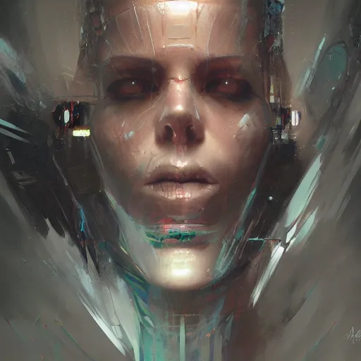 Image similar to evil ai, neuromancer, painted by stanley lau, painted by greg rutkowski, painted by stanley artgerm, digital art, trending on artstation