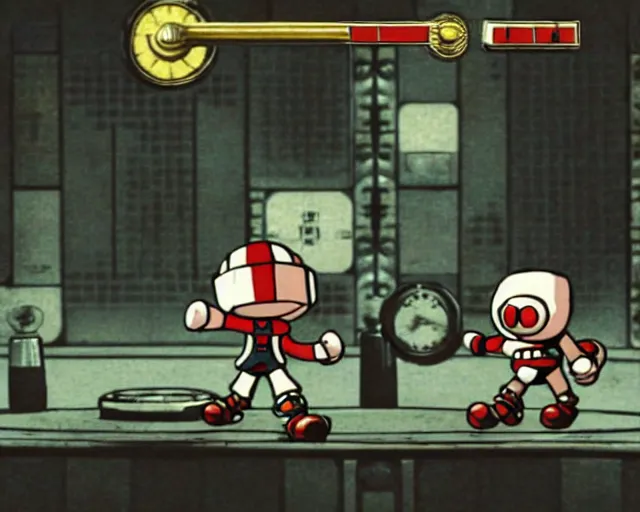 Image similar to bomberman in bioshock