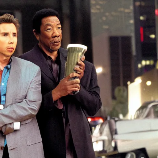 Image similar to Rush hour 2, starring Dax Shepard and Morgan Freeman