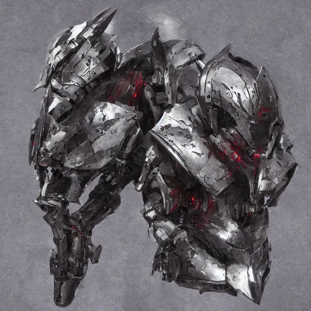 Prompt: grimdark tsutomu nihei medieval mecha helmet, unreal engine, 8 k, ultra realistic, ultra detail