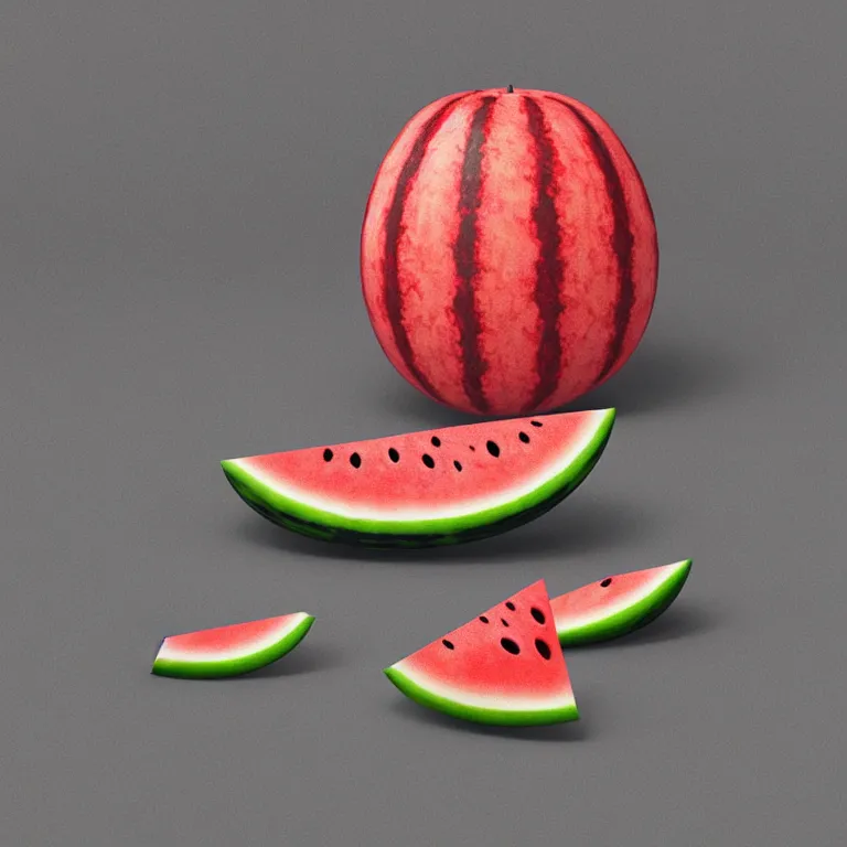 Image similar to still life watermelon by beeple, octane render, cgsociety