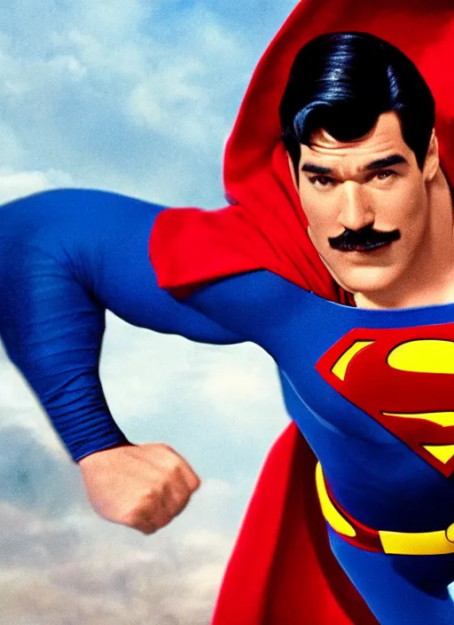 Image similar to film still of Steve Harvey as Superman in Superman, 4k