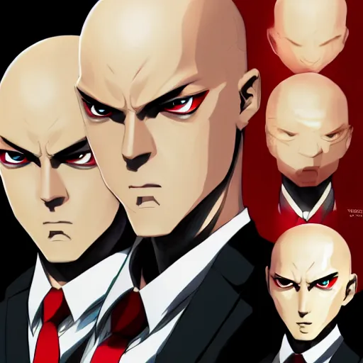 Image similar to portrait of agent 4 7, anime fantasy illustration by tomoyuki yamasaki, kyoto studio, madhouse, ufotable, trending on artstation