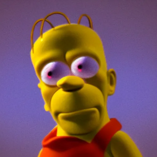 Prompt: homer simpson in the lord of the rings, 3 d render, very good lighting, vibrant colours