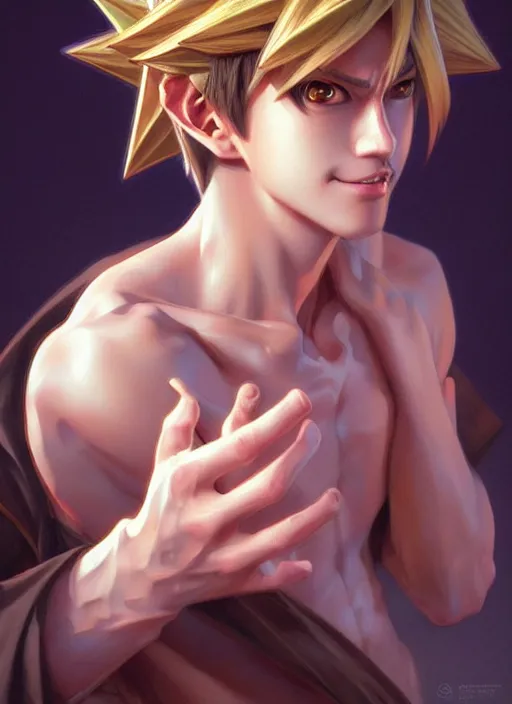 Prompt: ultra realistic illustration, handsome yugi mutou. intricate, highly detailed, digital painting, artstation, concept art, smooth, sharp focus, illustration, art by artgerm and greg rutkowski and alphonse mucha and wlop