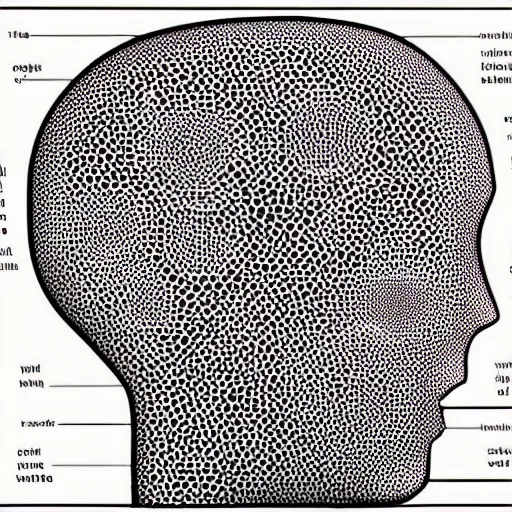 Image similar to the concept of the mind, visualized by intelligent machines