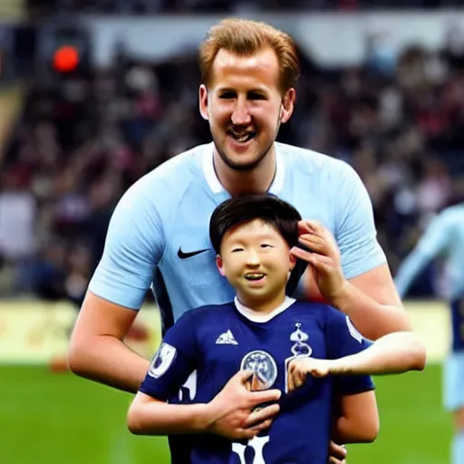 Image similar to harry kane and son heung - min plushys,