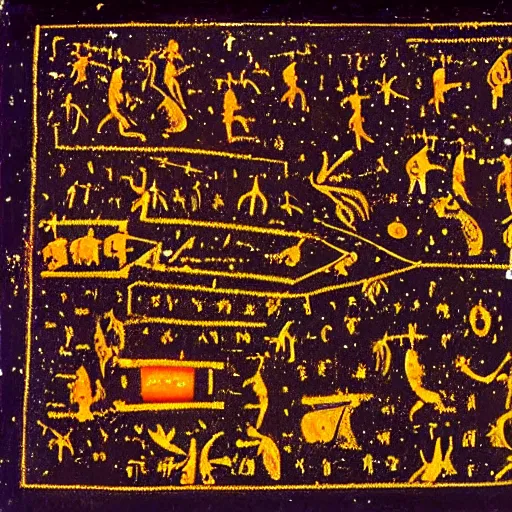 Image similar to The Big Bang God Particle, Cave Painting by the Dogon people of Mali, sirius a, sirius b