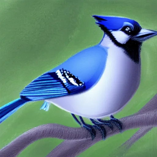 Image similar to prompt A photorealistic blue jay.