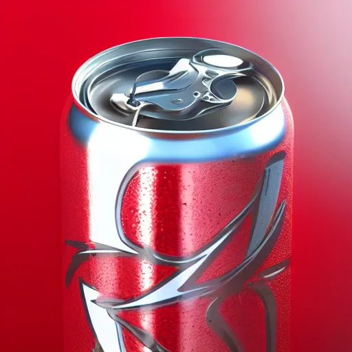 Image similar to new design aluminum can monster energy, red tones, 8k, octane render, cinematic light, harmony, ultra quality