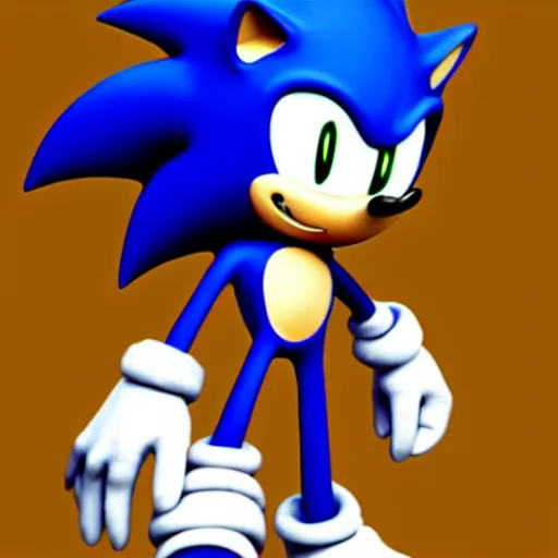 Prompt: sonic if he were a human