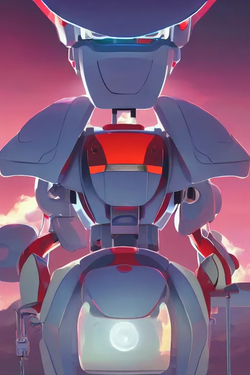 Image similar to metabots medabots medarotto medarot robot minimalist comics, behance hd by jesper ejsing, by rhads, makoto shinkai and lois van baarle, ilya kuvshinov, rossdraws global illumination ray tracing hdr radiating a glowing aura