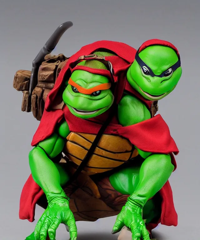 Image similar to a teenage mutant ninja turtle raphael neca toy