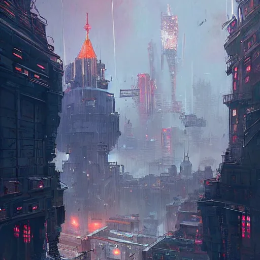 Prompt: Cyberpunk Kremlin by Greg Rutkowski