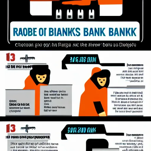 Image similar to infographic illustration of how to rob a bank