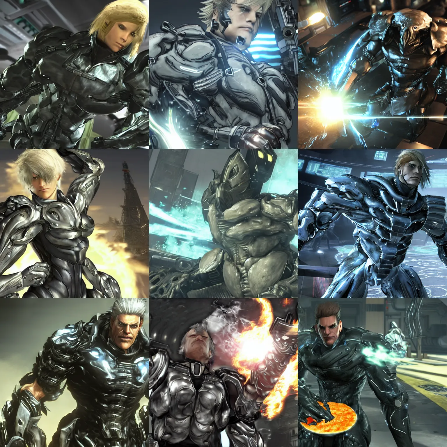 These metal gear rising characters remind me of certain CP2077 characters,  mainly in appearance. : r/LowSodiumCyberpunk