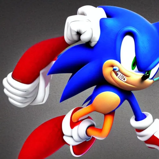 Image similar to sonic and knuckles fusion dance
