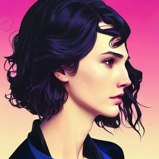 Prompt: a beautiful gal gadot as an superhero winona ryder fighting crime, art by ilya kuvshinov and lois van baarle and alphonse mucha and ross tran and range murata and artgerm, digital art, highly detailed, profile picture, intricate, sharp focus, trending on artstation hq, deviantart, pinterest, unreal engine 5, 4 k uhd image