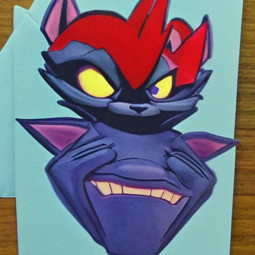 Prompt: sly cooper valentines day card, detailed,