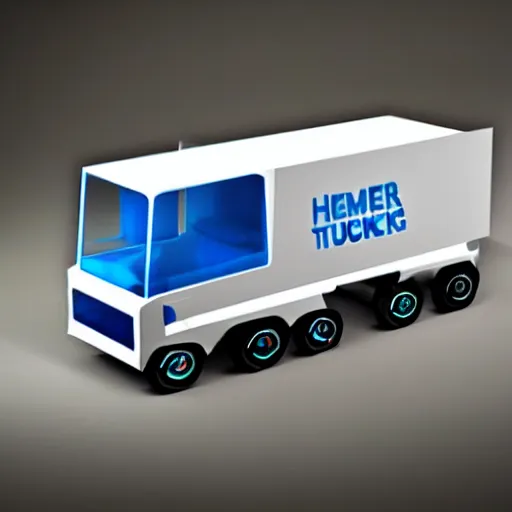 Prompt: hamster truck concept bio engineering