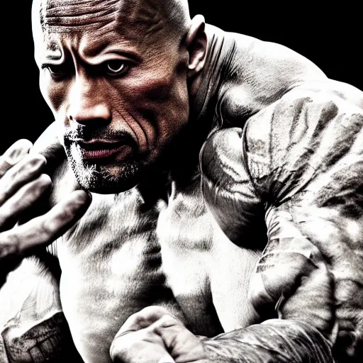 Prompt: Dwayne Johnson as dinasty warrior ,dramatic, intricate, highly detailed, smooth, sharp focus, film still, 8K