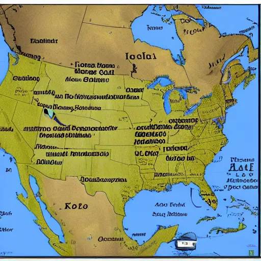 Image similar to north america map with names