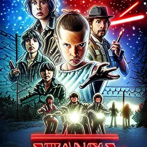 Image similar to stranger things but it's star wars