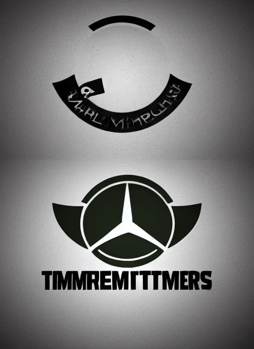 Prompt: logo for a company that produces military terminators