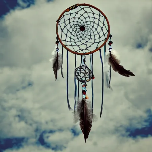 Image similar to photo of an industrial dream catcher