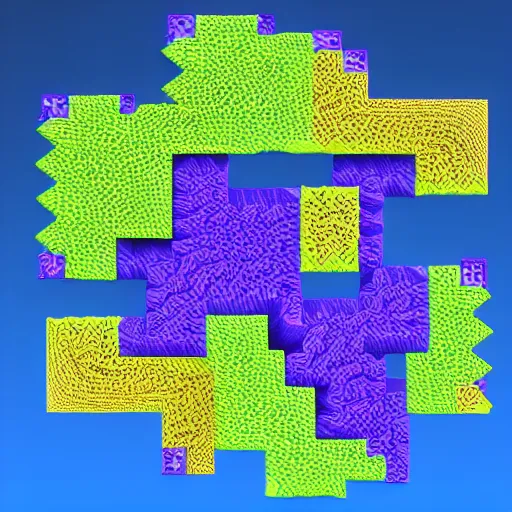 Image similar to three dimensional cellular automata developed by ai