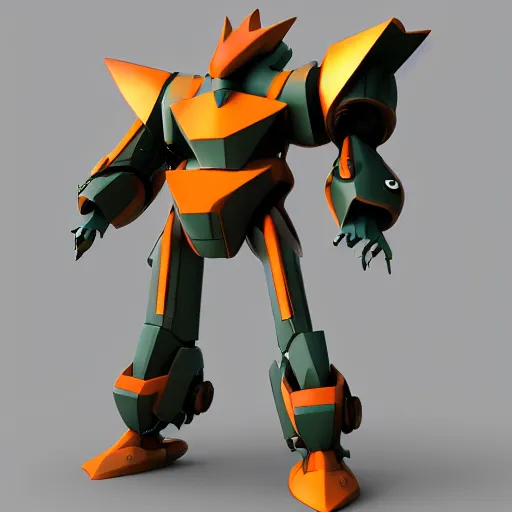 Prompt: pokemon mecha, mecha suit, futuristic, octane render