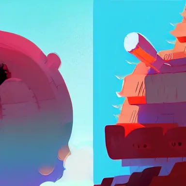 Prompt: character design art by anton fadeev and ghibli and wlop and rebecca sugar