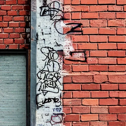 Image similar to bonk written in graffiti style on a brick wall