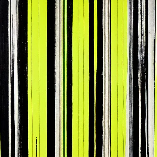 Image similar to Mixed media art. a series of vertical stripes in different colors. 1970s era, DayGlo green by Lucio Fontana, by Thomas Nast minimalist