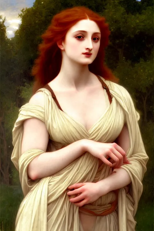 Image similar to sansa, painting by rossetti bouguereau, detailed art, artstation