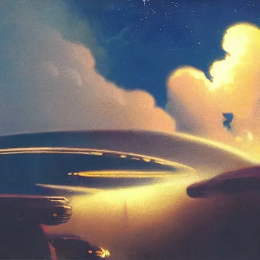 Image similar to ocean planet in the clouds, cinematic angle, cinematic lighting, by Syd Mead, John Harris, Federico Pelat