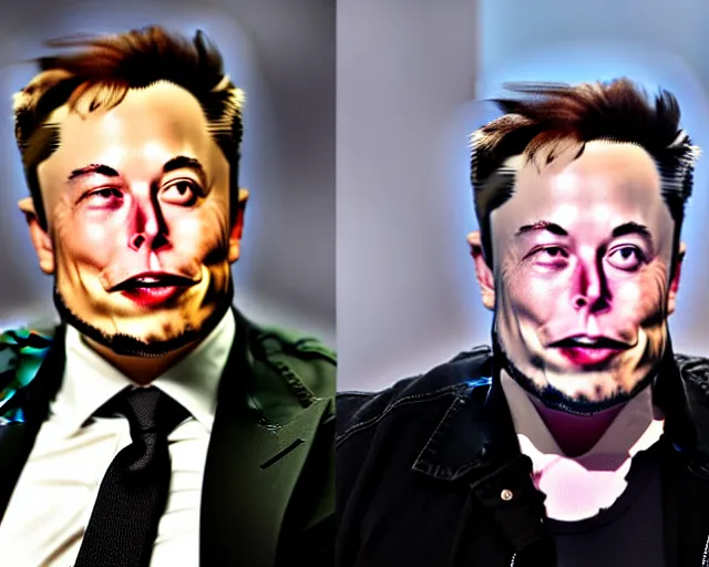 Prompt: elon musk cosplaying as a potato, dof and bokeh