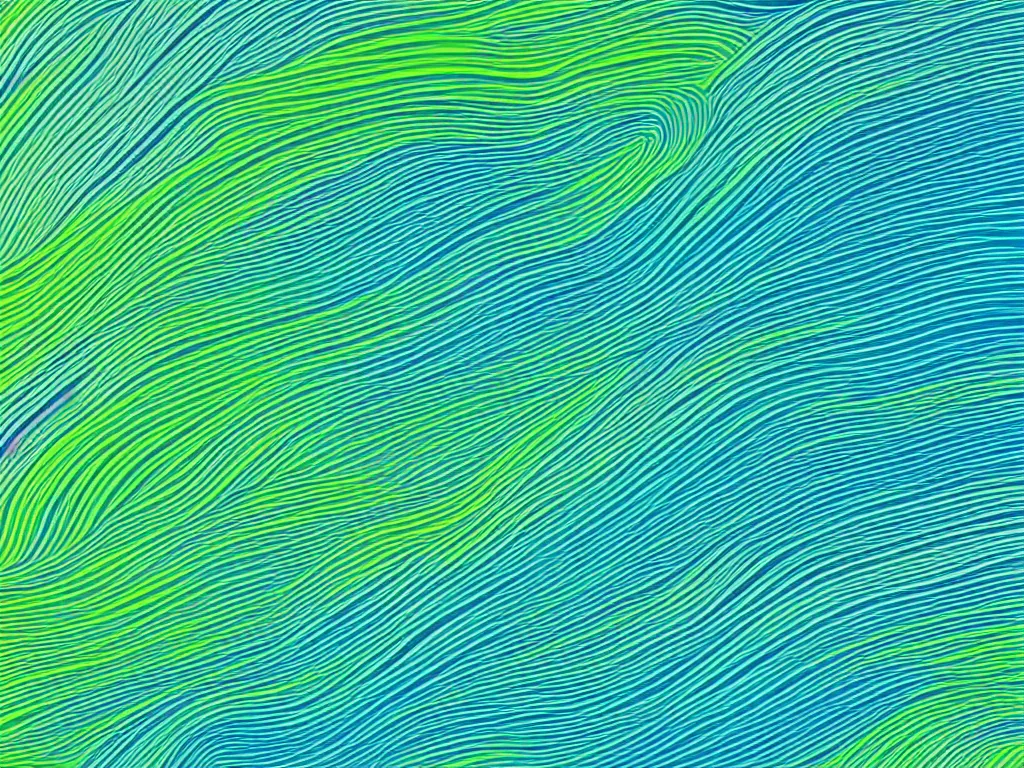Prompt: thick smooth smooth waves, illustration, blue and green, graphic design background, dribble