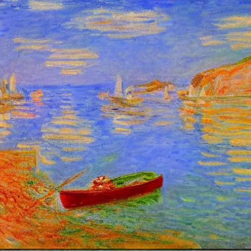 Prompt: Greece in the style of Monet