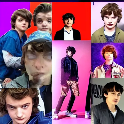 Prompt: joe keery, stranger things actor, anime, jojo's bizarre adventures, epic, steve harrington